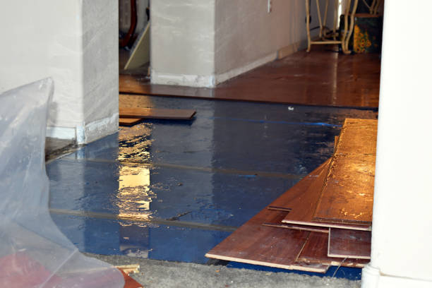 Professional Crawl Space Water Removal technician working in Hewitt, WI